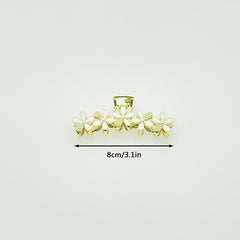 Vintage Rhinestone Hair Claw Thick Hair Clip