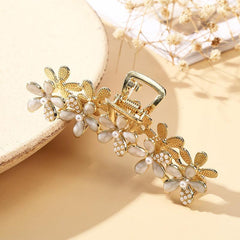 Vintage Rhinestone Hair Claw Thick Hair Clip
