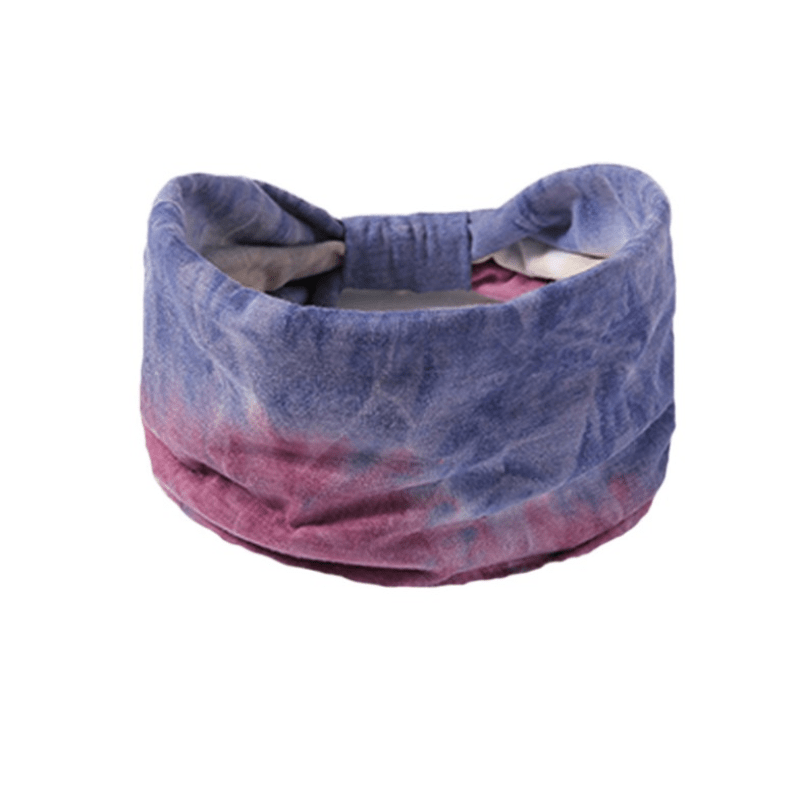 Bohemian Tie Dye Knot Headband for Yoga Sports
