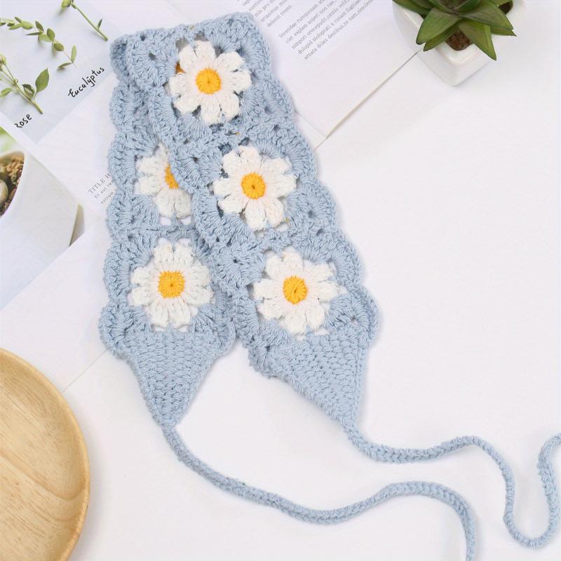 Floral Crochet Hair Band Fashion Headband for Women Girls