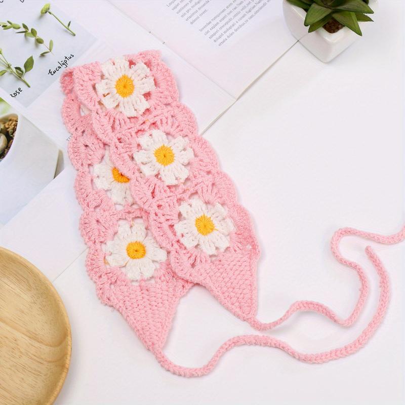 Floral Crochet Hair Band Fashion Headband for Women Girls