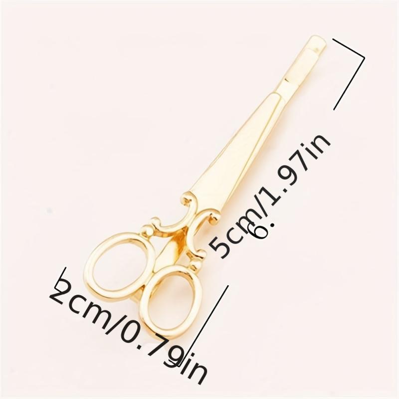 Scissor Shaped Hairpin Punk Hair Clip for Women Girls Hair