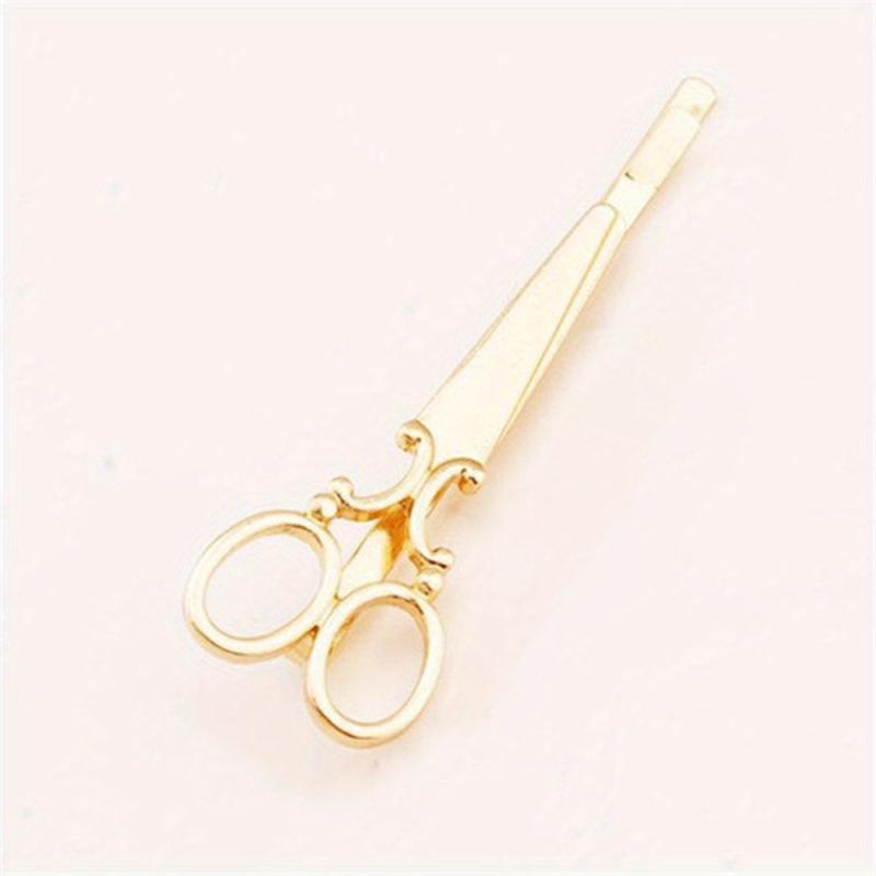 Scissor Shaped Hairpin Punk Hair Clip for Women Girls Hair