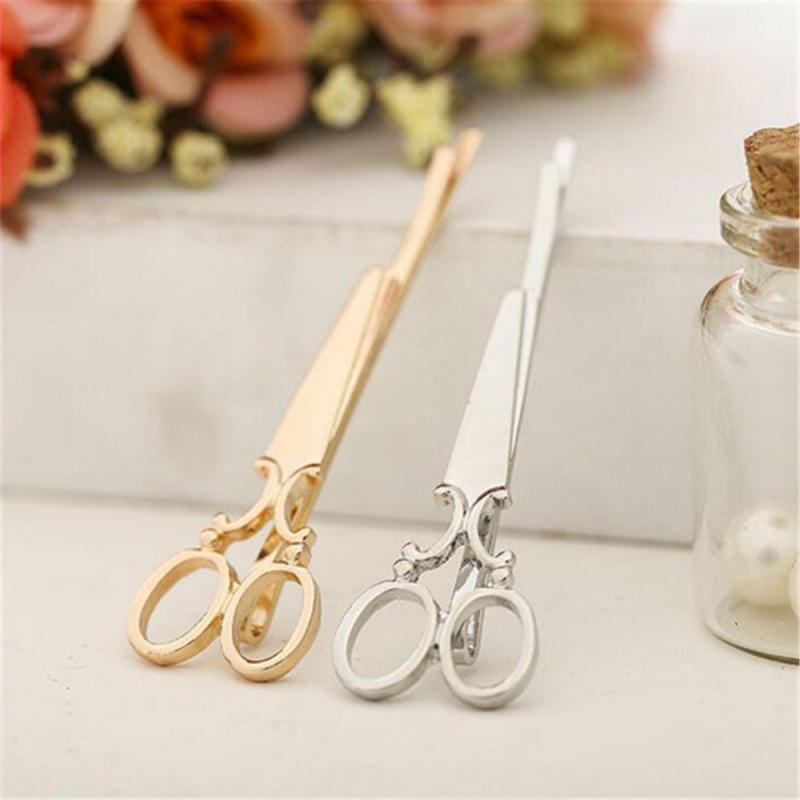 Scissor Shaped Hairpin Punk Hair Clip for Women Girls Hair