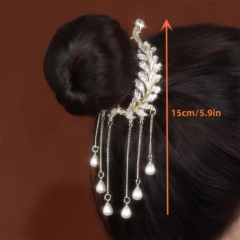 Tassel Hair Clip Back Of The Head Bun Hair Ponytail Buckle Hair Clip