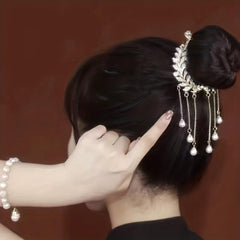 Tassel Hair Clip Back Of The Head Bun Hair Ponytail Buckle Hair Clip