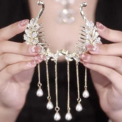 Tassel Hair Clip Back Of The Head Bun Hair Ponytail Buckle Hair Clip