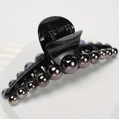 Faux Pearl Hair Claw Clip Back Of Head Updo Hair Shark Claw For Women