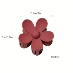 6pcs Flower Hair Claw Clip Boho Matte Accessory