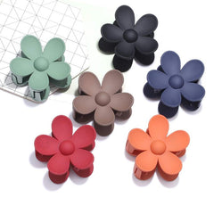6pcs Flower Hair Claw Clip Boho Matte Accessory
