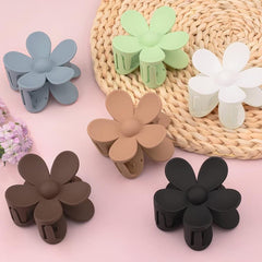 6pcs Flower Hair Claw Clip Boho Matte Accessory