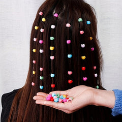 50PCS Colorful Hair Ring Hair Clip Accessory For Girls
