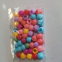 50PCS Colorful Hair Ring Hair Clip Accessory For Girls
