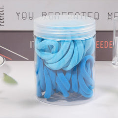 50 Pcs Seamless Hair Ties for Girls - Soft Hair Elastics for Thick Thin Hair