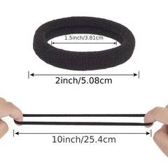 50 Pcs Seamless Hair Ties for Girls - Soft Hair Elastics for Thick Thin Hair