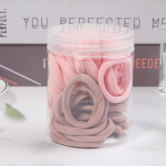 50 Pcs Seamless Hair Ties for Girls - Soft Hair Elastics for Thick Thin Hair