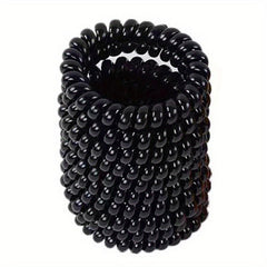 Spiral Hair Tie Waterproof Elastic Ponytail Holder Hair Accessories