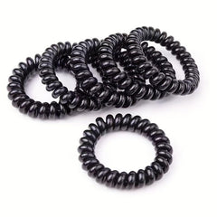 Spiral Hair Tie Waterproof Elastic Ponytail Holder Hair Accessories