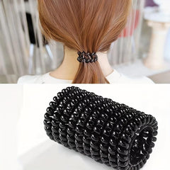 Spiral Hair Tie Waterproof Elastic Ponytail Holder Hair Accessories