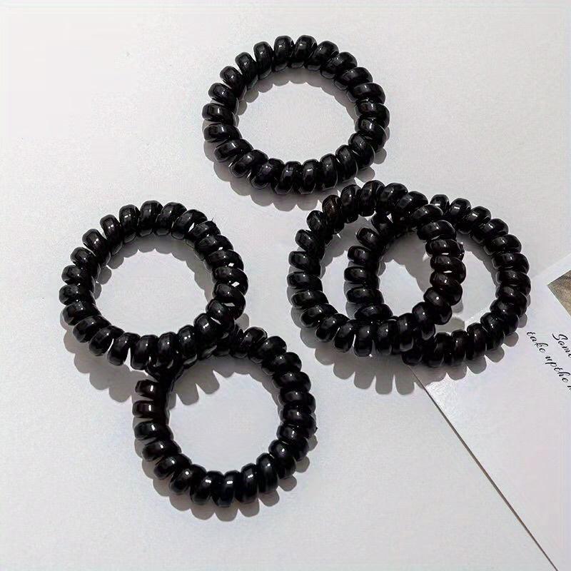 Spiral Hair Tie Waterproof Elastic Ponytail Holder Hair Accessories