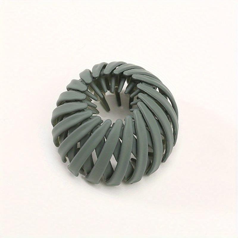 Stretchy Hair Claw Frosted Bird Nest Shape Ponytail Clip