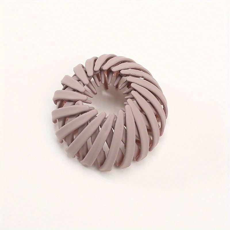 Stretchy Hair Claw Frosted Bird Nest Shape Ponytail Clip