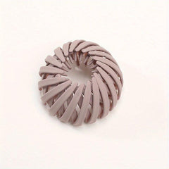 Stretchy Hair Claw Frosted Bird Nest Shape Ponytail Clip