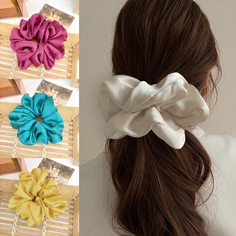 Oversized Satin Silk Extra Large Scrunchie XXL Big Scrunchy Hair Ties