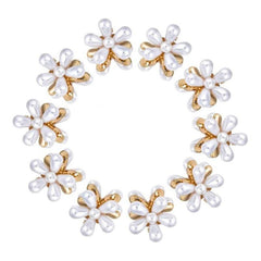10pcs Pearl Hair Claw Vintage Hair Clips Daisy Bangs Clips Hair Accessories