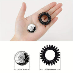 20 PCS Spiral Hair Tie High Elasticity No Damage To Hair