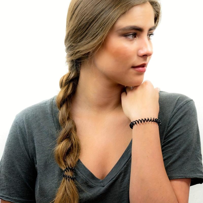 20 PCS Spiral Hair Tie High Elasticity No Damage To Hair