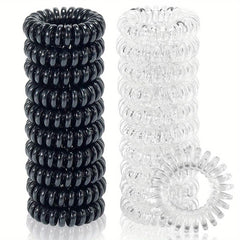 20 PCS Spiral Hair Tie High Elasticity No Damage To Hair