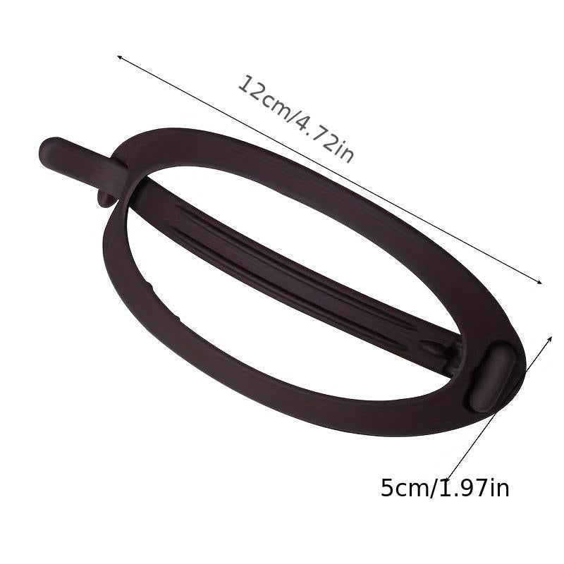 4pcs Hollow Ellipse Barrette Hair Clip for Women Girls