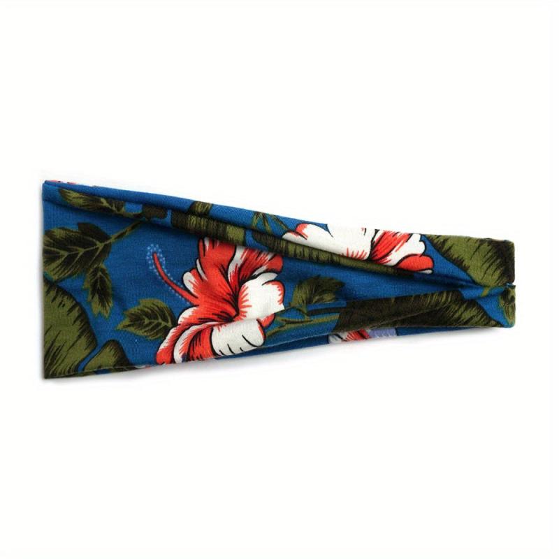 Sports Fold Headband Ladies Floral Print Hair Accessory