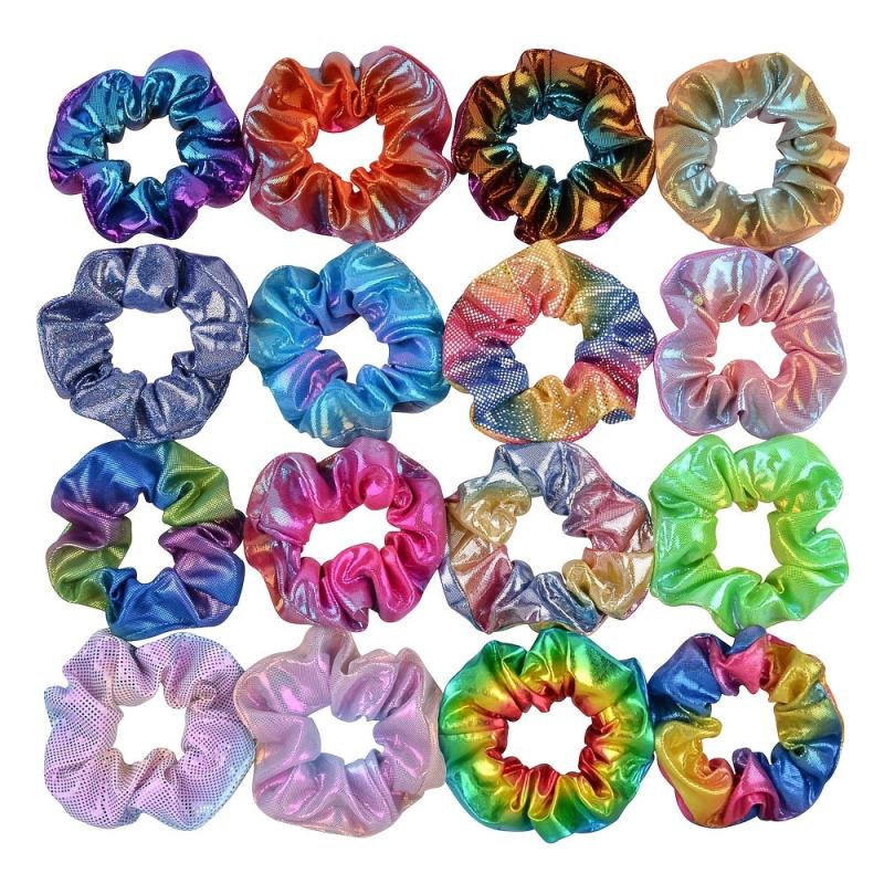 32pcs Silk Hair Scrunchies Set Elastic Ponytail Holder Colorful Hair Accessories