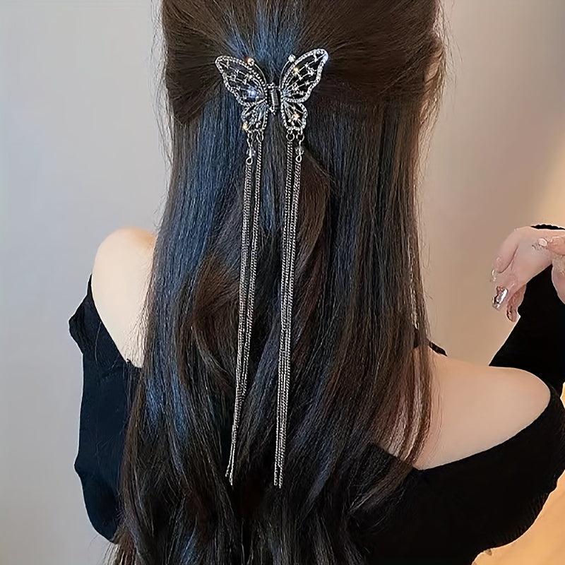 Butterfly Hair Claw Tassel Hair Accessories Women's Hair Clip