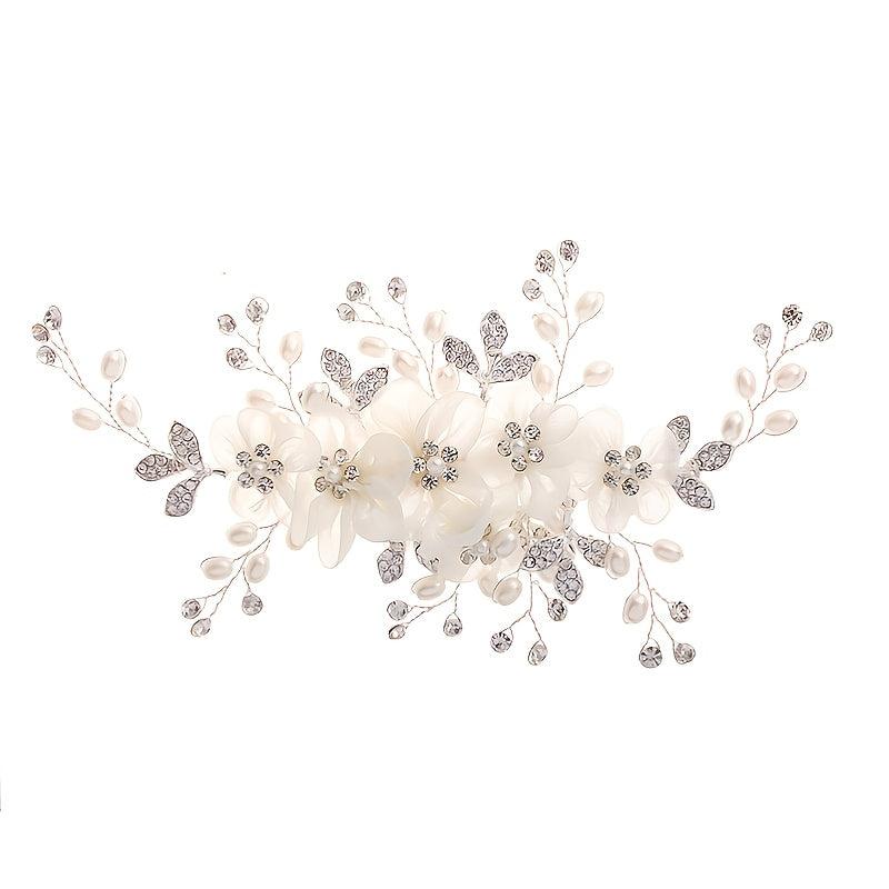 Crystal Bridal Hair Comb Pearl Wedding Hair Comb Bridal Comb