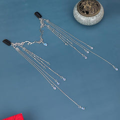 Princess Hair Chain Headpiece Bridal Tassel Veil Accessory