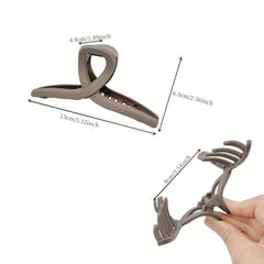 Matte Shark Claw Large Hair Claw Ponytail Holder Women