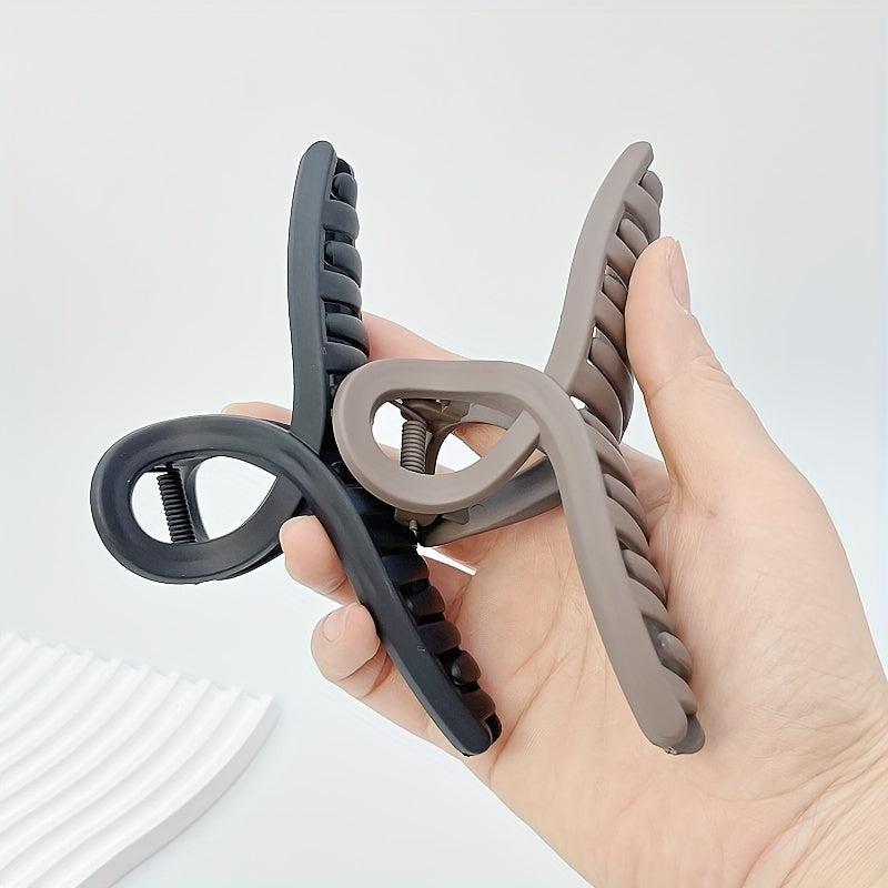 Matte Shark Claw Large Hair Claw Ponytail Holder Women