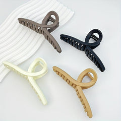 Matte Shark Claw Large Hair Claw Ponytail Holder Women