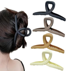 Matte Shark Claw Large Hair Claw Ponytail Holder Women