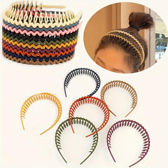Matte Wavy Acrylic Headband For Women Non-slip Wash Face Spa Make Up Headband