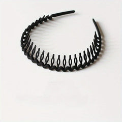 Matte Wavy Acrylic Headband For Women Non-slip Wash Face Spa Make Up Headband