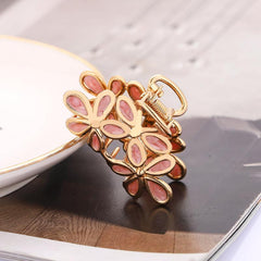 Metal Flower Hair Claw Clips for Thin Hair Styling