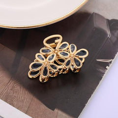 Metal Flower Hair Claw Clips for Thin Hair Styling