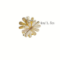 Opal Small Daisy Hair Clip Summer Back Head Clip Shark Claw Headdress