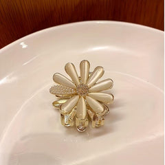 Opal Small Daisy Hair Clip Summer Back Head Clip Shark Claw Headdress
