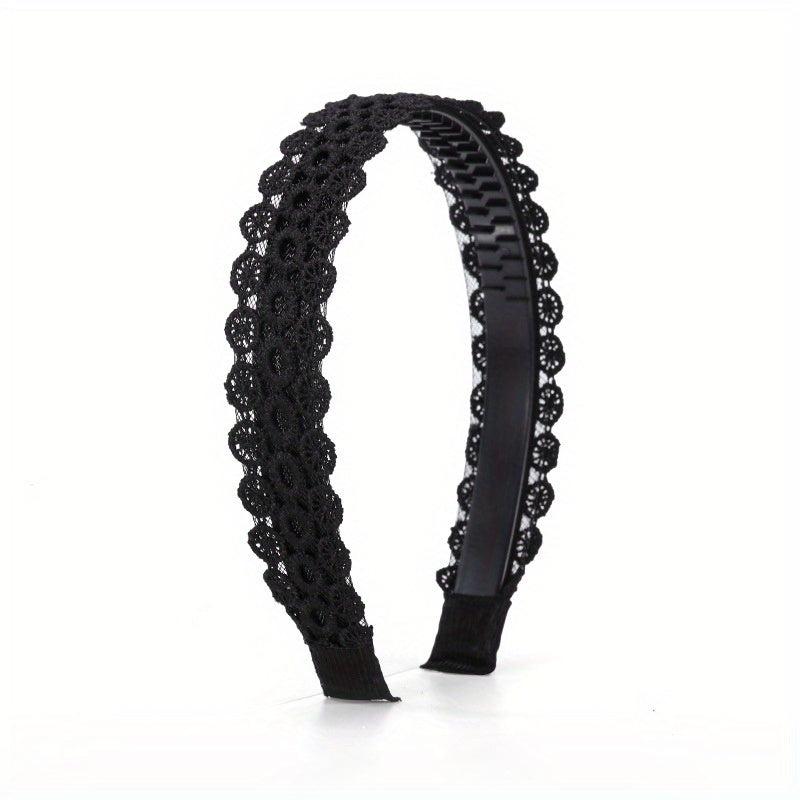 Lace Wide Brim Hairband Non Slip Hair Accessories