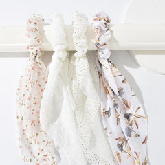 4pcs Butterfly Chiffon Headbands Elastics Hair Scarf Scrunchie